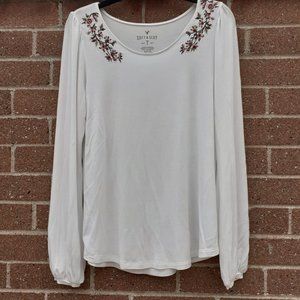 Balloon sleeve boho blouse Soft & Sexy size Small nwot Summer/spring